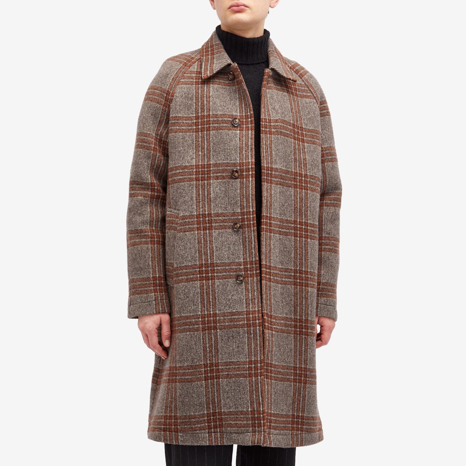 Men's Rocko Wool Car Coat in Multi