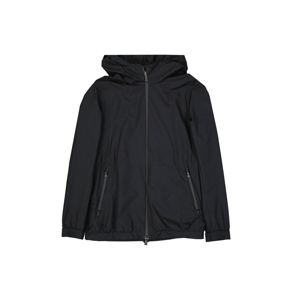 Polyester Shell Jacket — Black