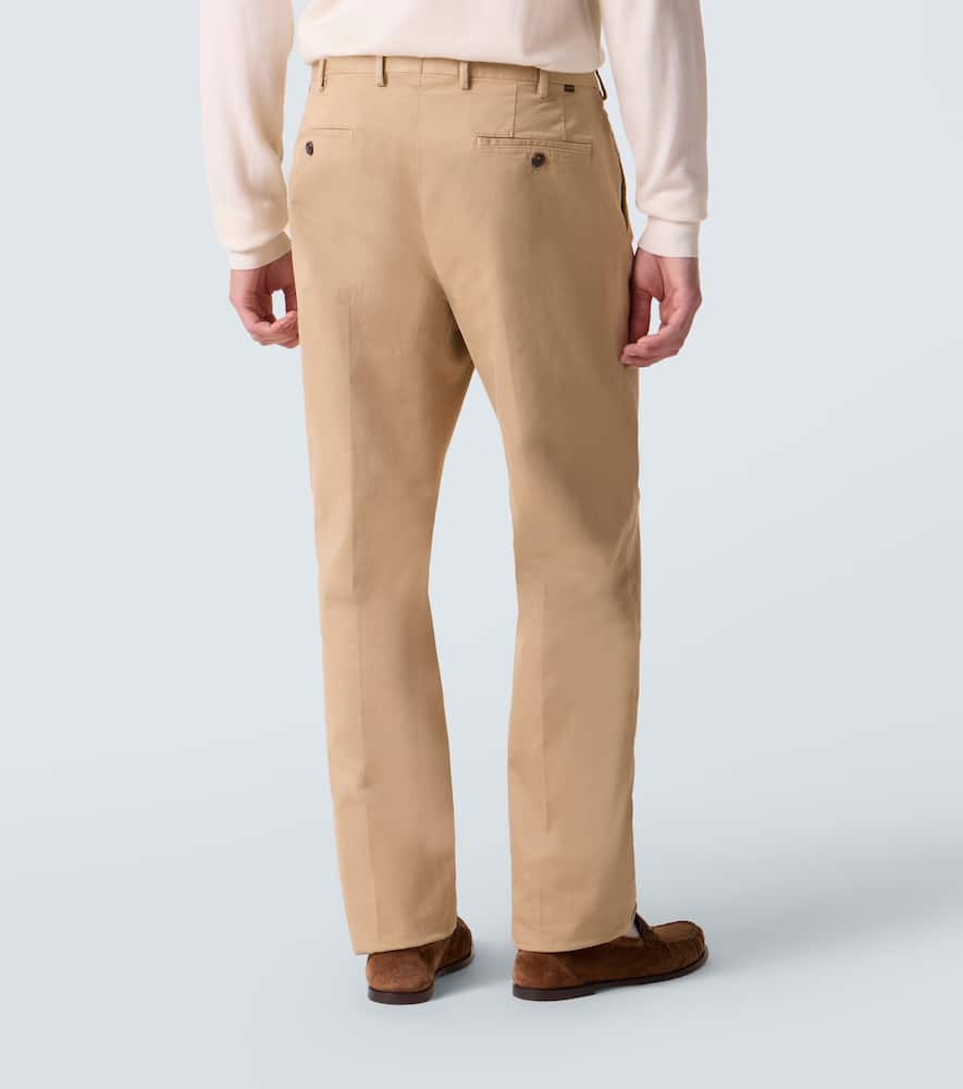 Cotton straight pants