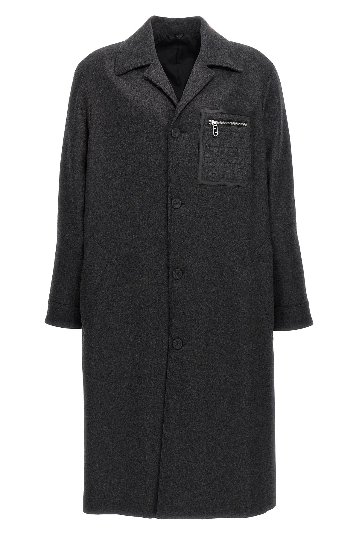 Single-Breasted Cashmere Coat
