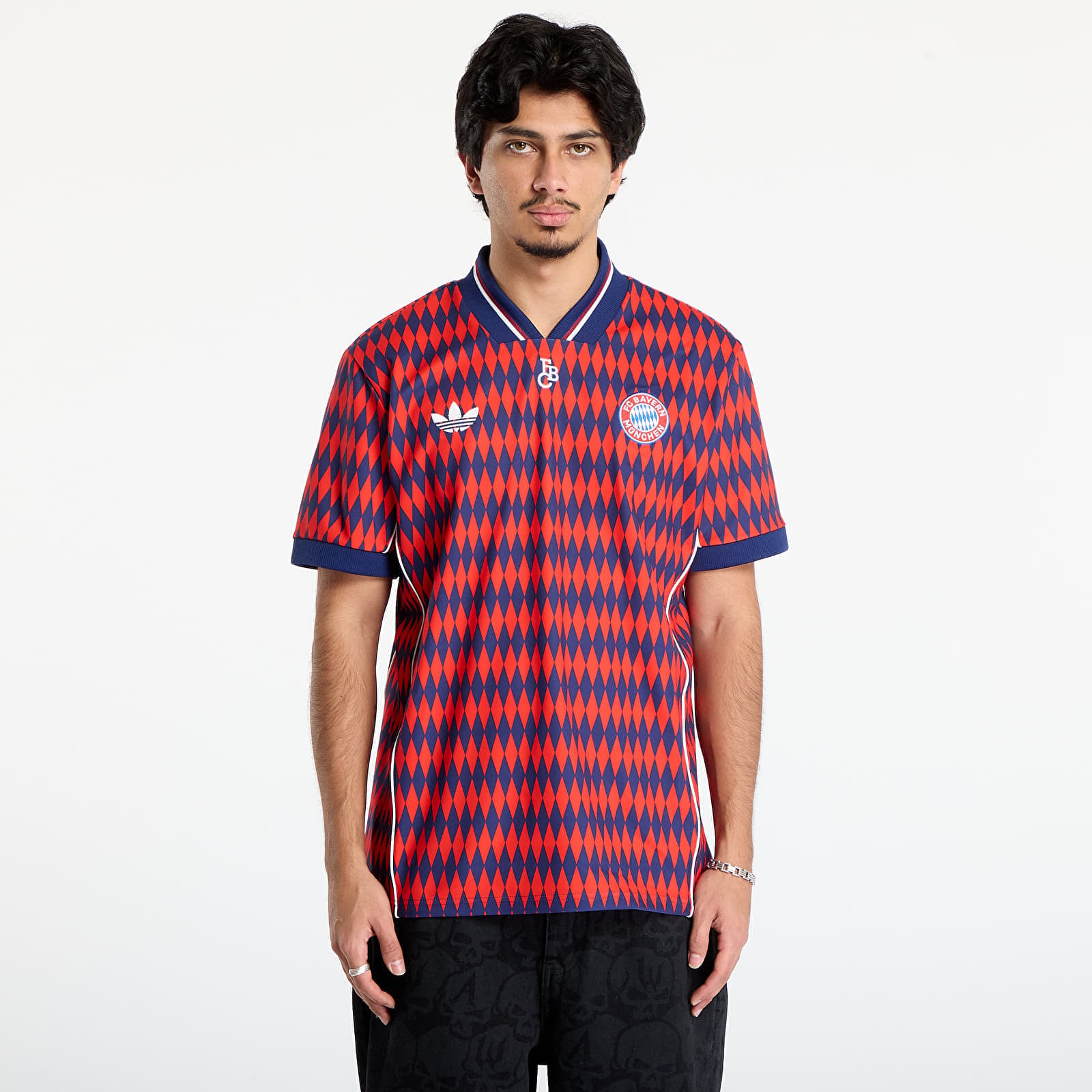 T-shirt adidas FC Bayern Munich LFSTLR Jersey Red/ Dark Blue