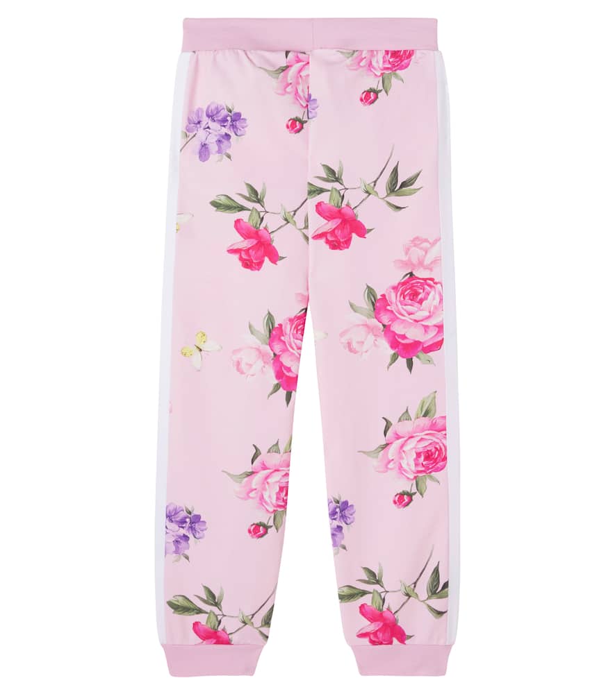 Floral cotton-blend sweatpants