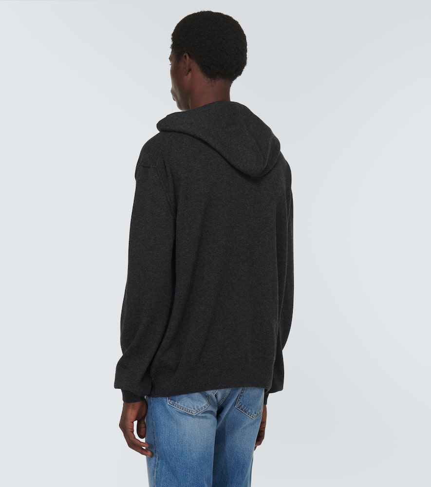 Wool and cashmere hoodie