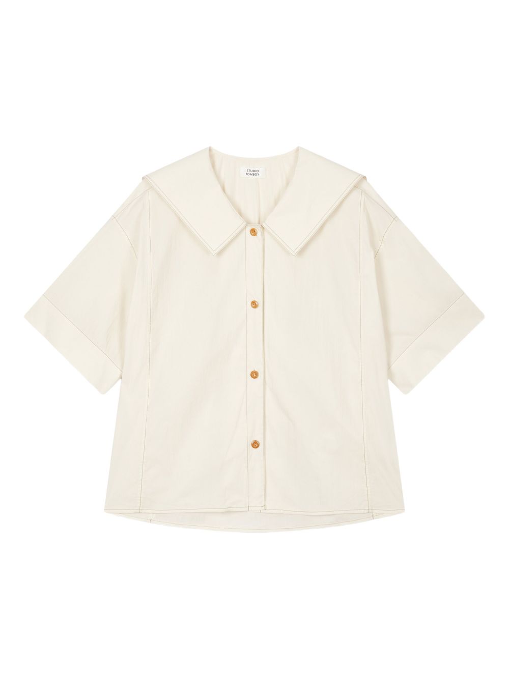 STUDIO TOMBOY collared button-up shirt - Neutrals