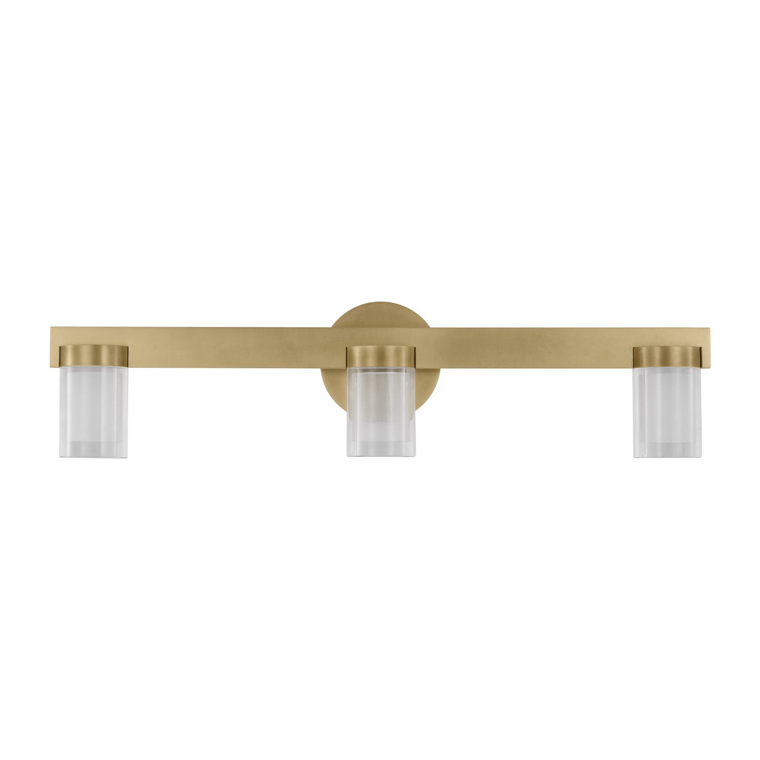 Natural Brass LED Bath from the Esfera Collection