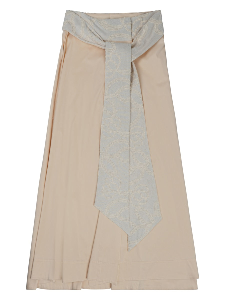 Tika Linen-Blend Skirt