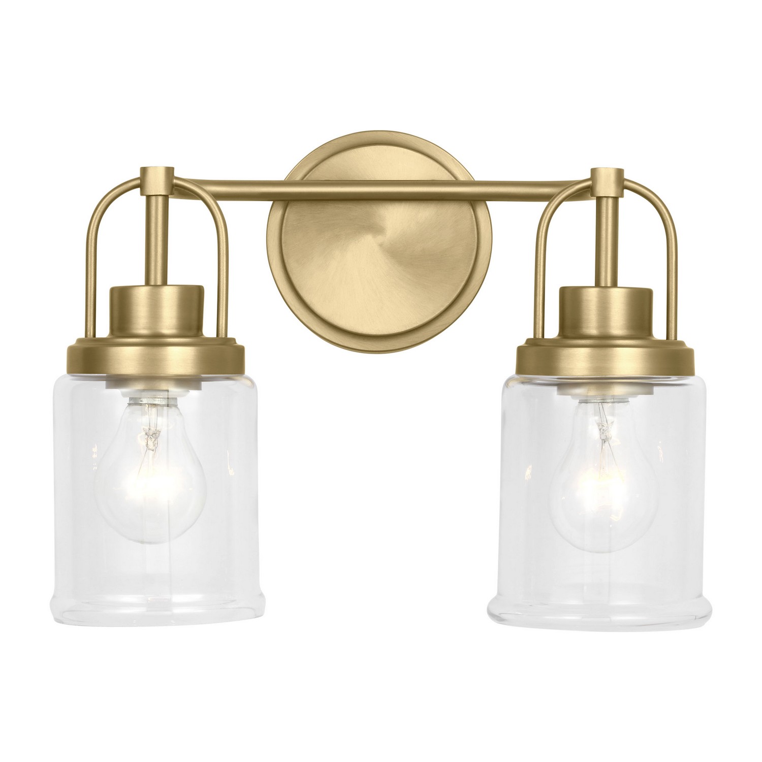 Satin Brass Bathroom Vanity Light from the Anders Collection