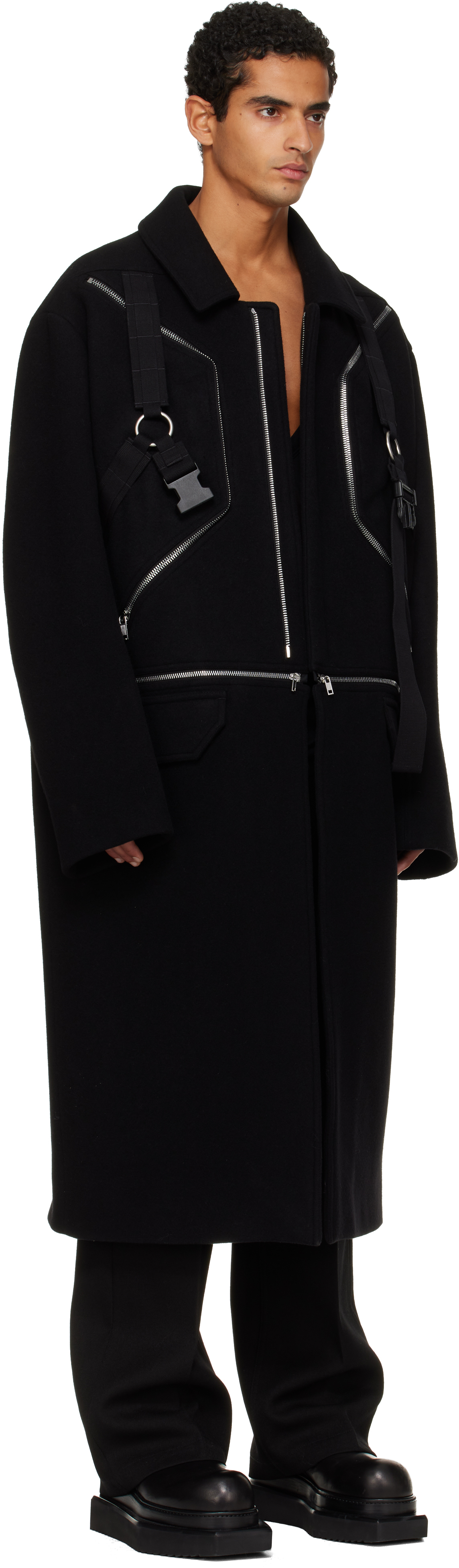 Black Concordians Blixa Jumbo Mac Coat