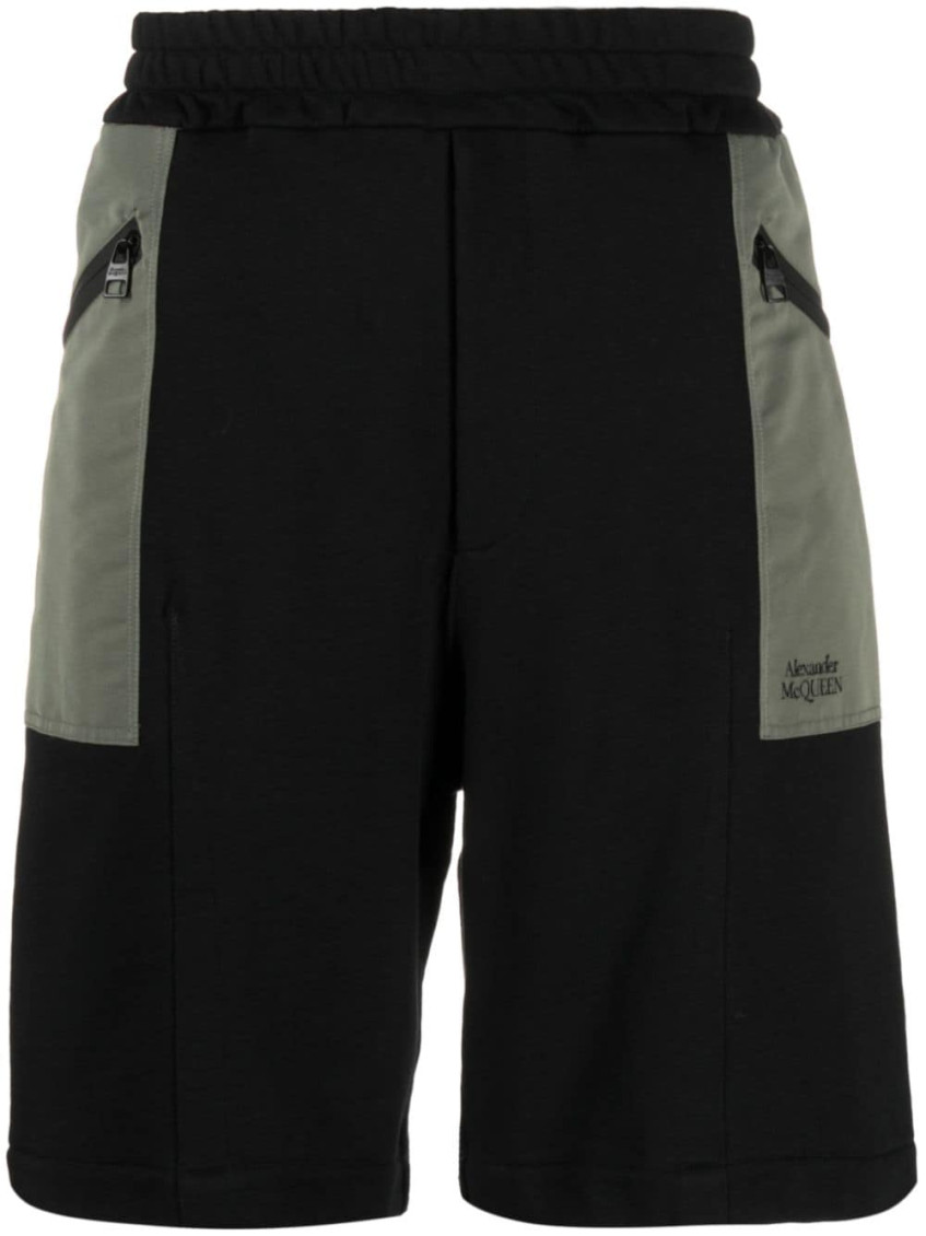Black Two-tone Shorts
