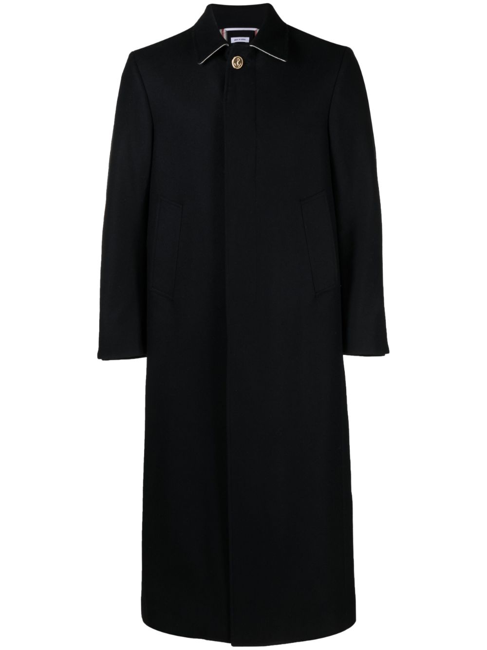 Single-breasted button-fastening coat - Blue