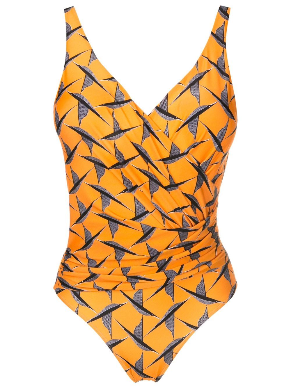 Maísa draped swuimsuit - Orange