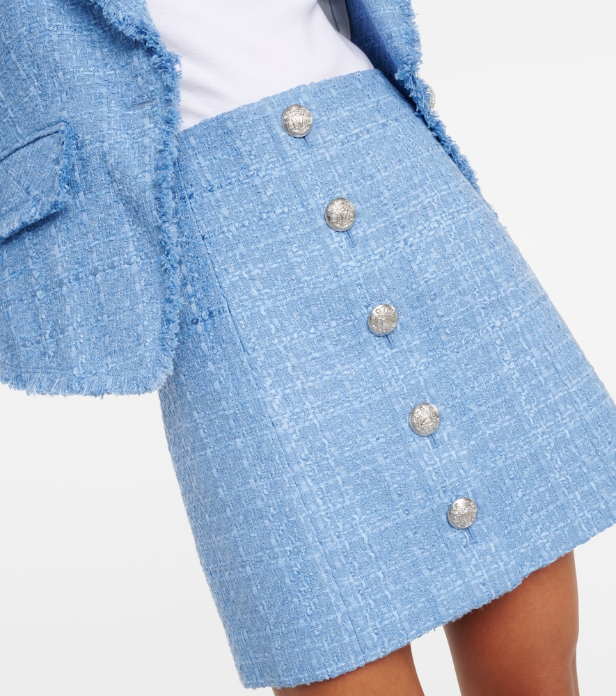 Rubra cotton-blend tweed skirt