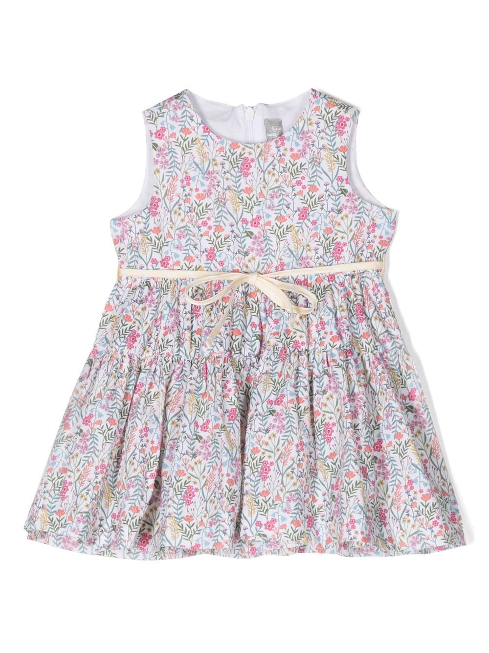 Floral-print tiered dress - Pink