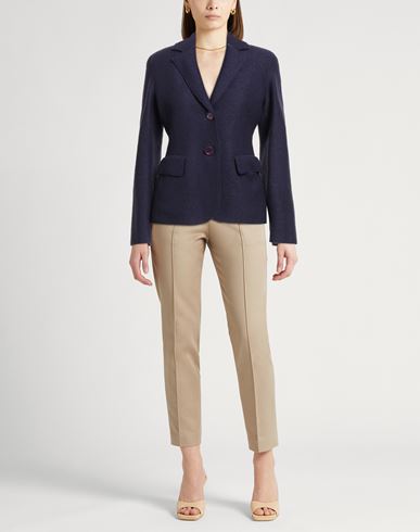 Woman Blazer Purple Size 8 Virgin Wool
