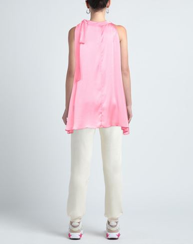 Woman Top Pink Size 6 Acetate, Silk