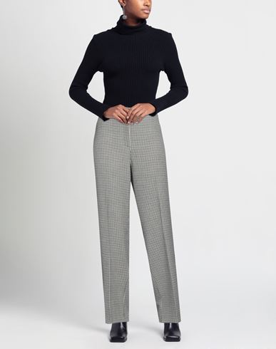 Woman Pants Black Size 20 Recycled polyester, Viscose, Wool, Elastane