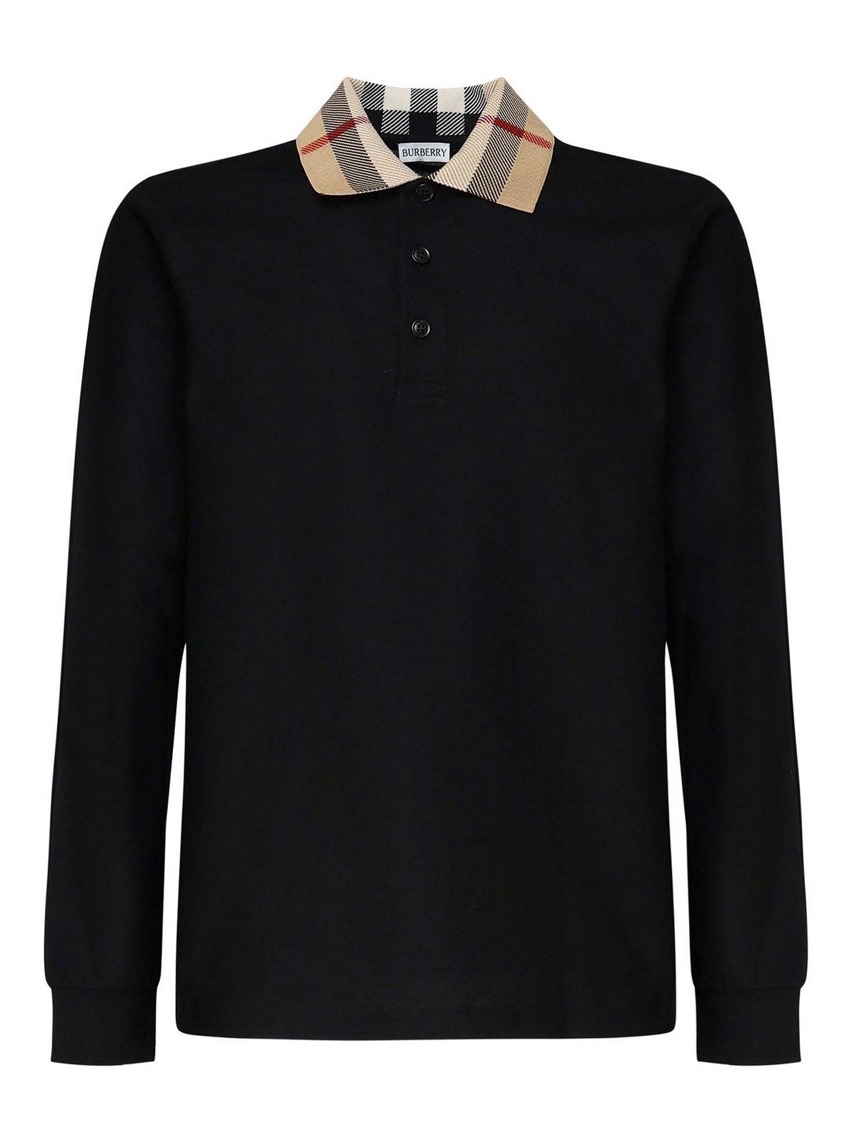 Cotton polo shirt - Black