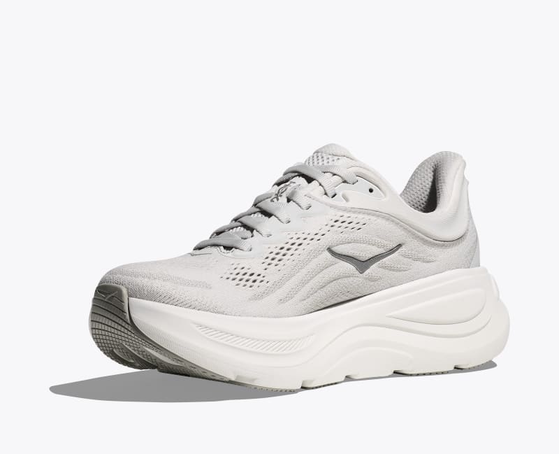 HOKA Women's Bondi 9 Shoes in Stardust/Silver