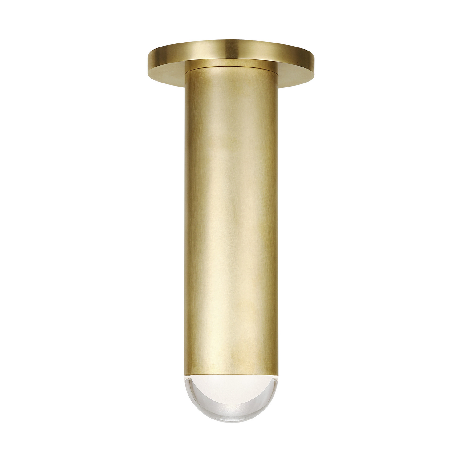 Ebell 1-Light 9.70"H LED Flush Mount in Natural Bra