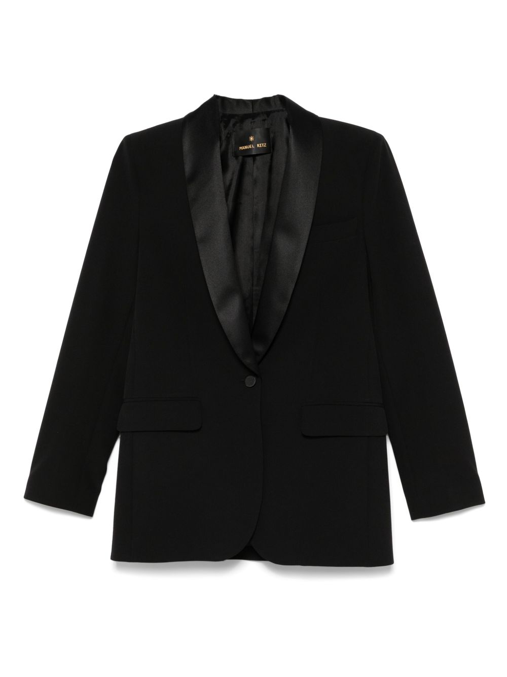Manuel Ritz shawl-lapels blazer - Black