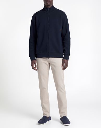 Man Sweatshirt Navy Size 3XL Cotton
