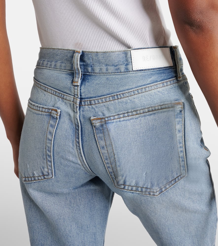 Easy mid-rise straight jeans