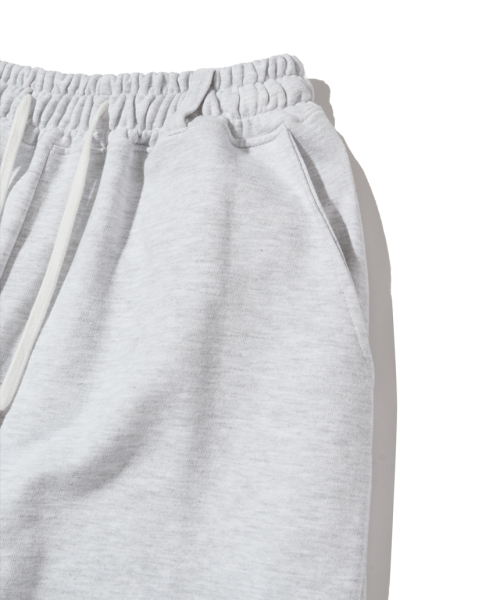 Lace Cross Print Sweatpants White Melange