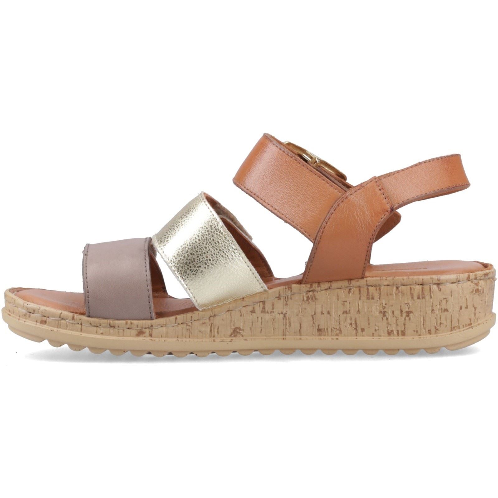 Hush Puppies Eliana Sandal Leather Women's Gold Sanda