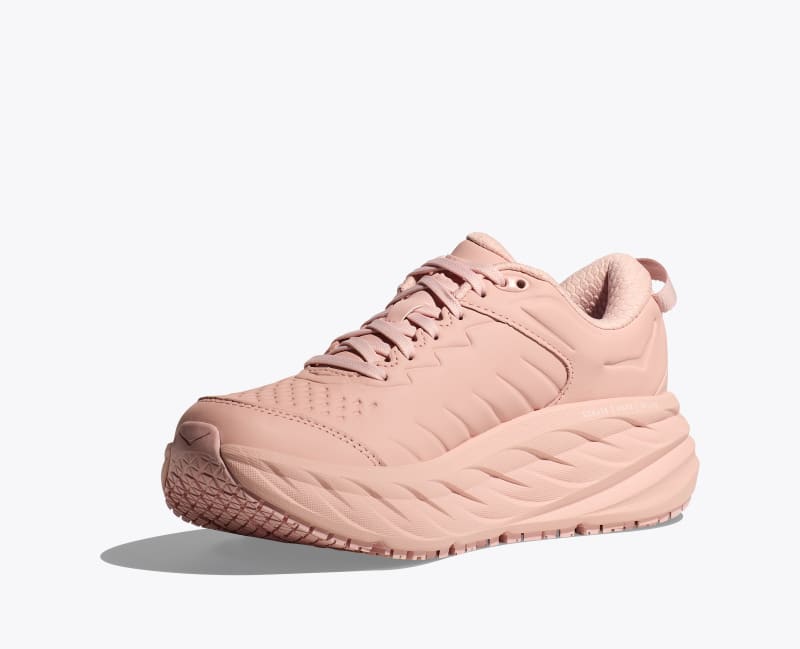 HOKA Women's Bondi SR Shoes in Peach Whip/Peach Whip