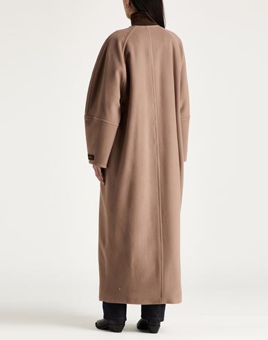 Chocolat Woman Coat Light brown Size 2 Virgin Wool, Viscose, Polyester
