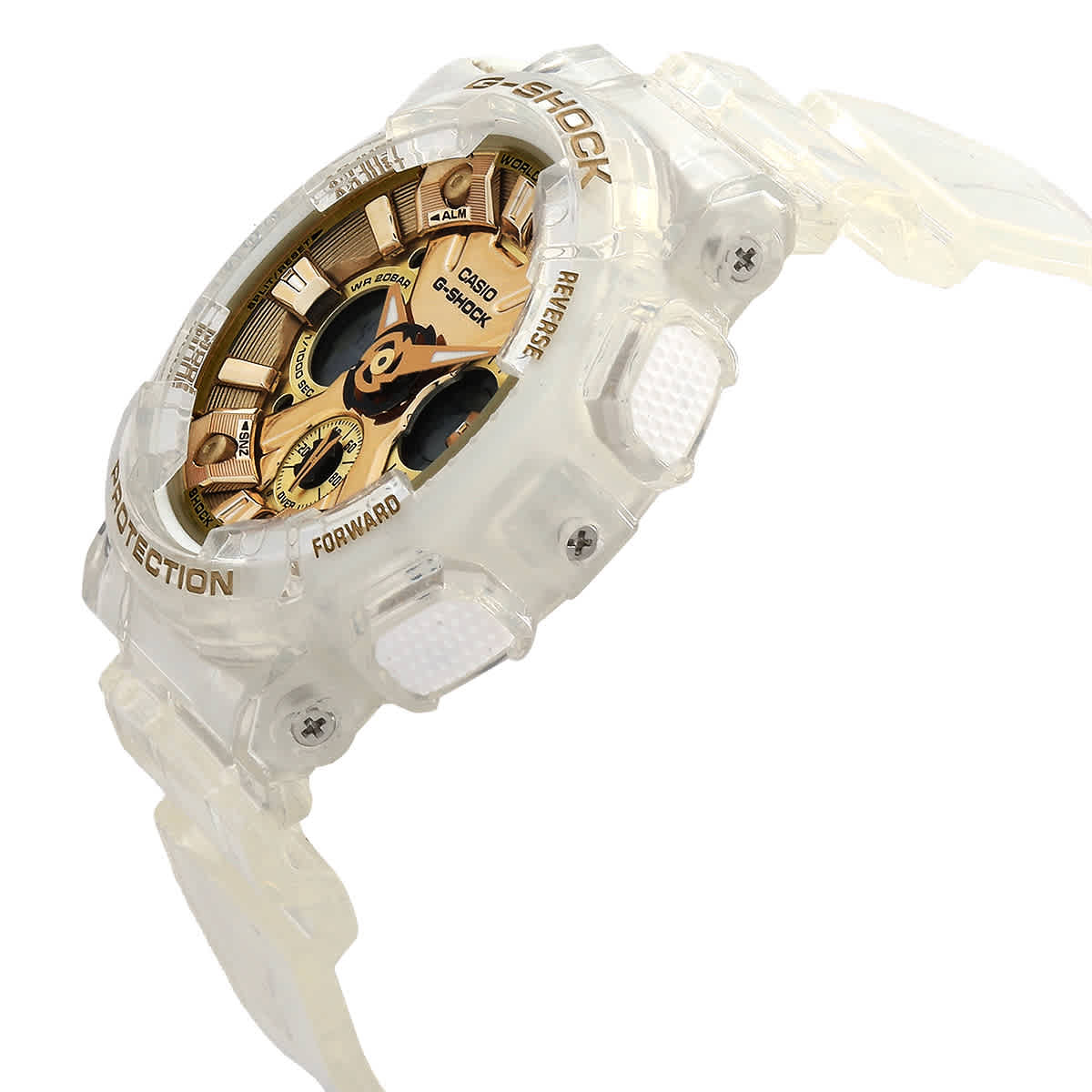 G-Shock Perpetual Quartz Analog-Digital Gold Dial Ladies Watch GMA-S120SG-7A