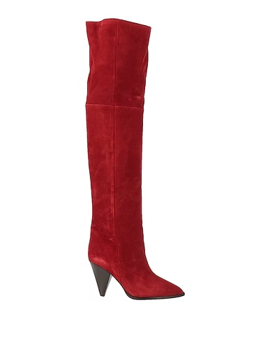 High-heeled pointed-toe tall boots