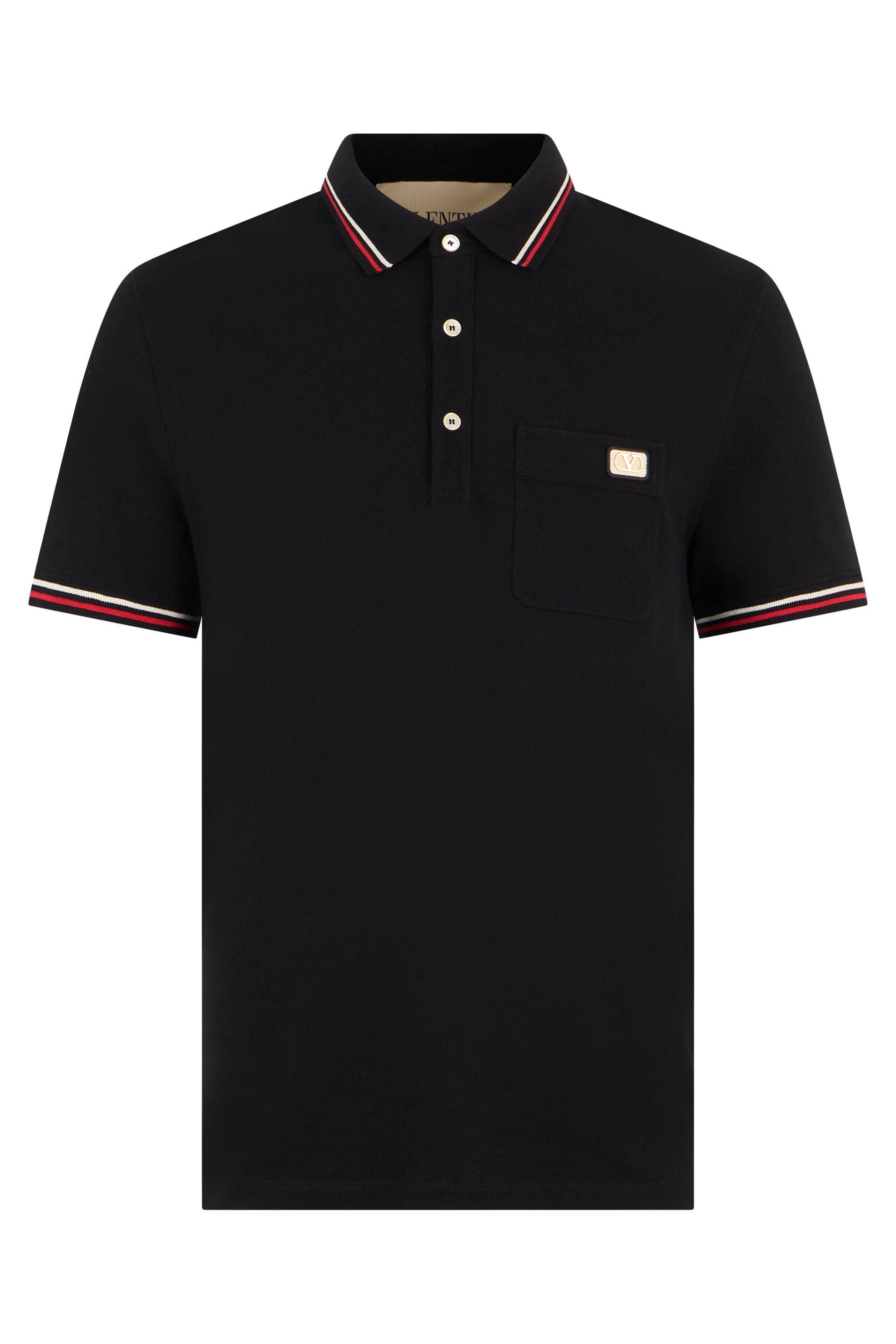 Cotton Polo Shirt with Short Sleeves