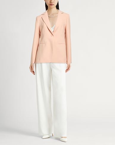 Woman Blazer Blush Size 8 Polyester, Virgin Wool, Elastane
