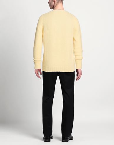 Man Sweater Pastel yellow Size XL Alpaca wool, Polyamide, Wool