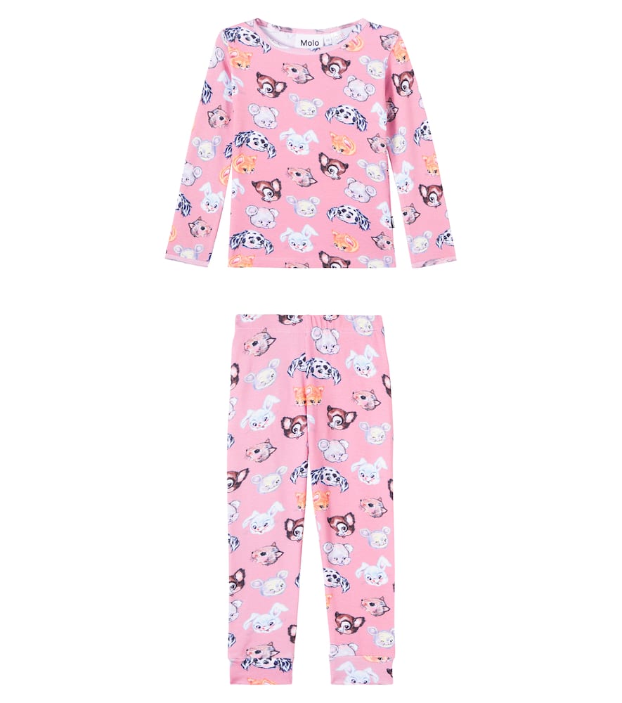Lue printed cotton-blend pajamas