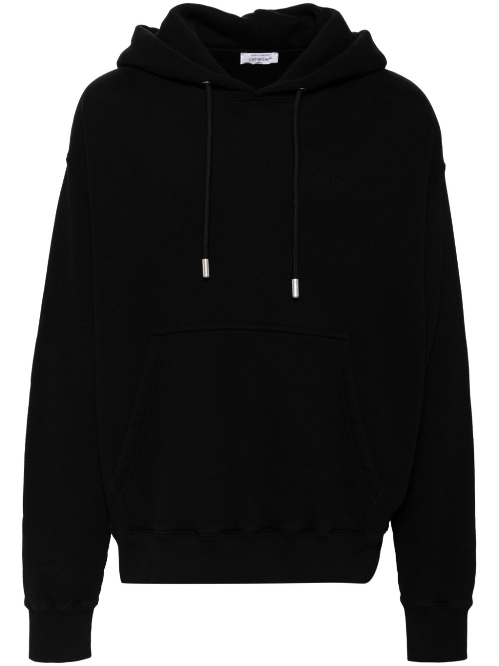 Logo-print hoodie - Black