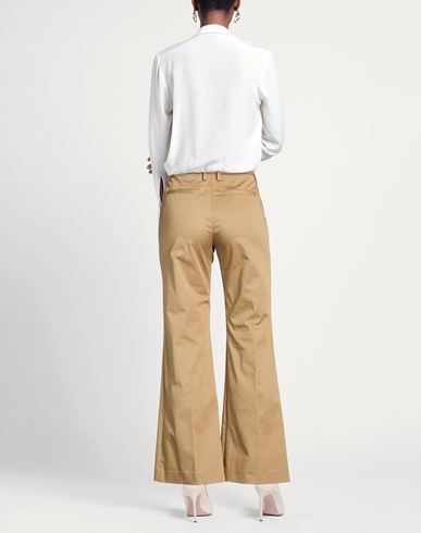 Woman Pants Camel Size 8 Cotton, Elastane