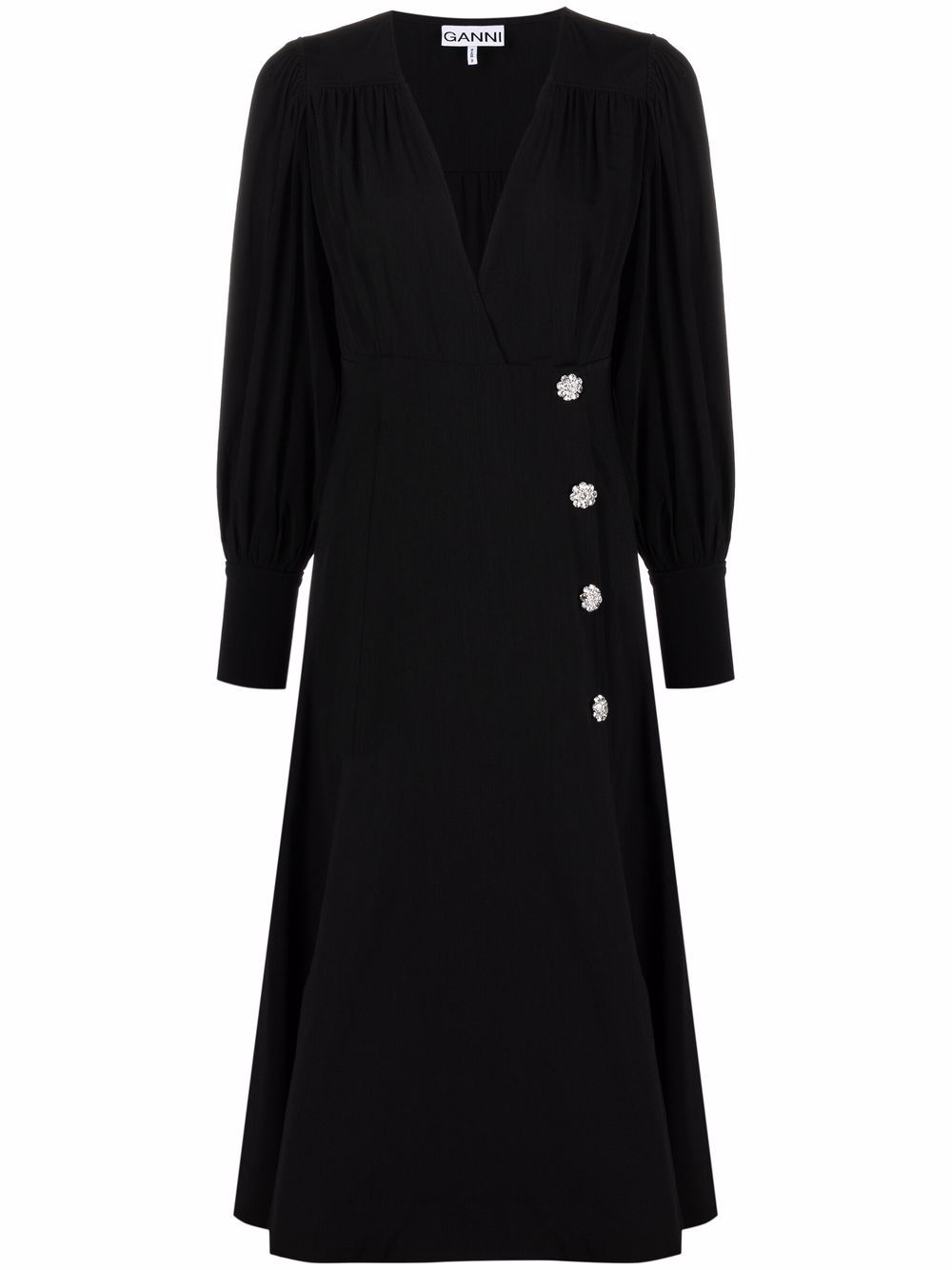 V-neck wrap dress