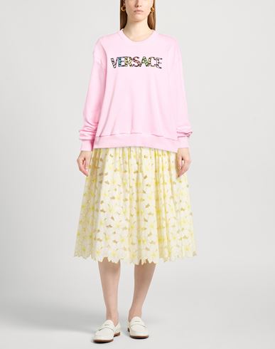 Woman Sweatshirt Pink Size 6 Cotton