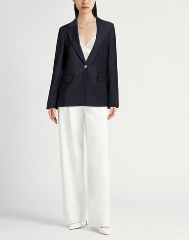 Woman Blazer Midnight blue Size 6 Virgin Wool