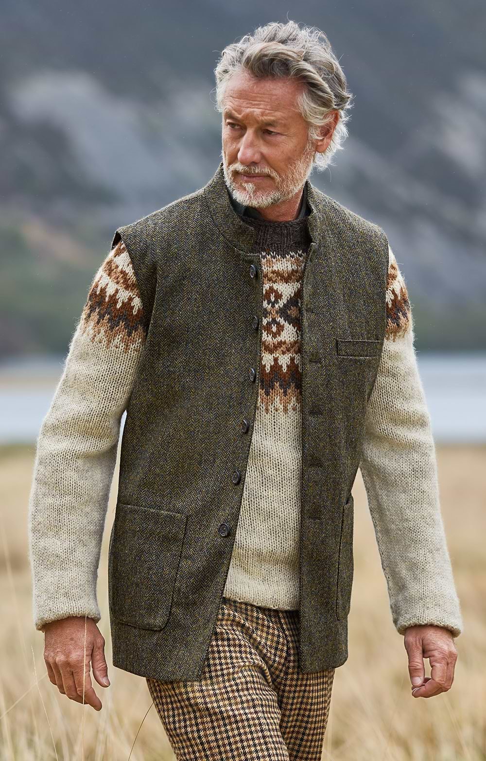 Men's Tweed Sporting Waistcoat