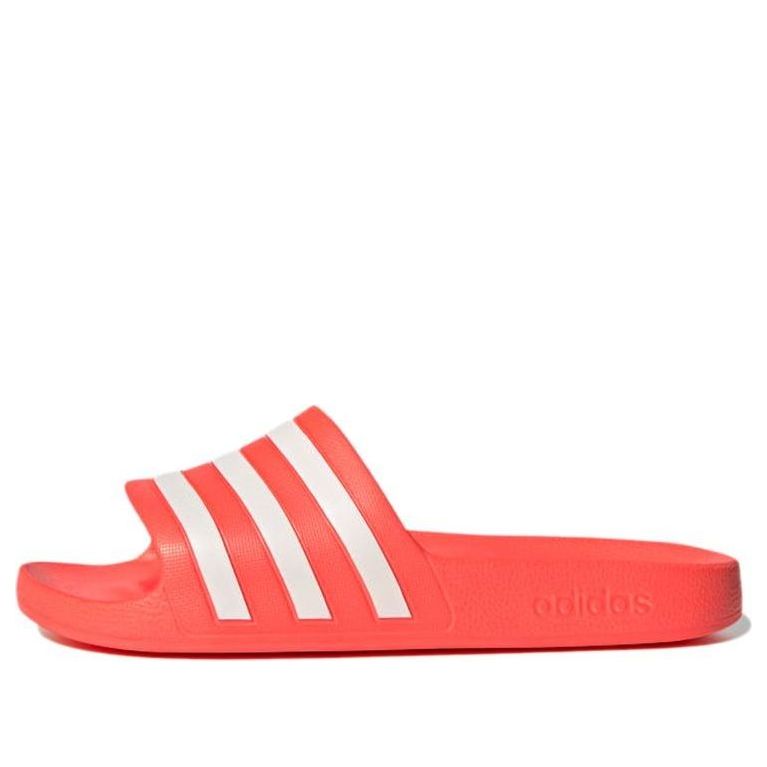 Adilette Aqua Slide 'Solar Red White'