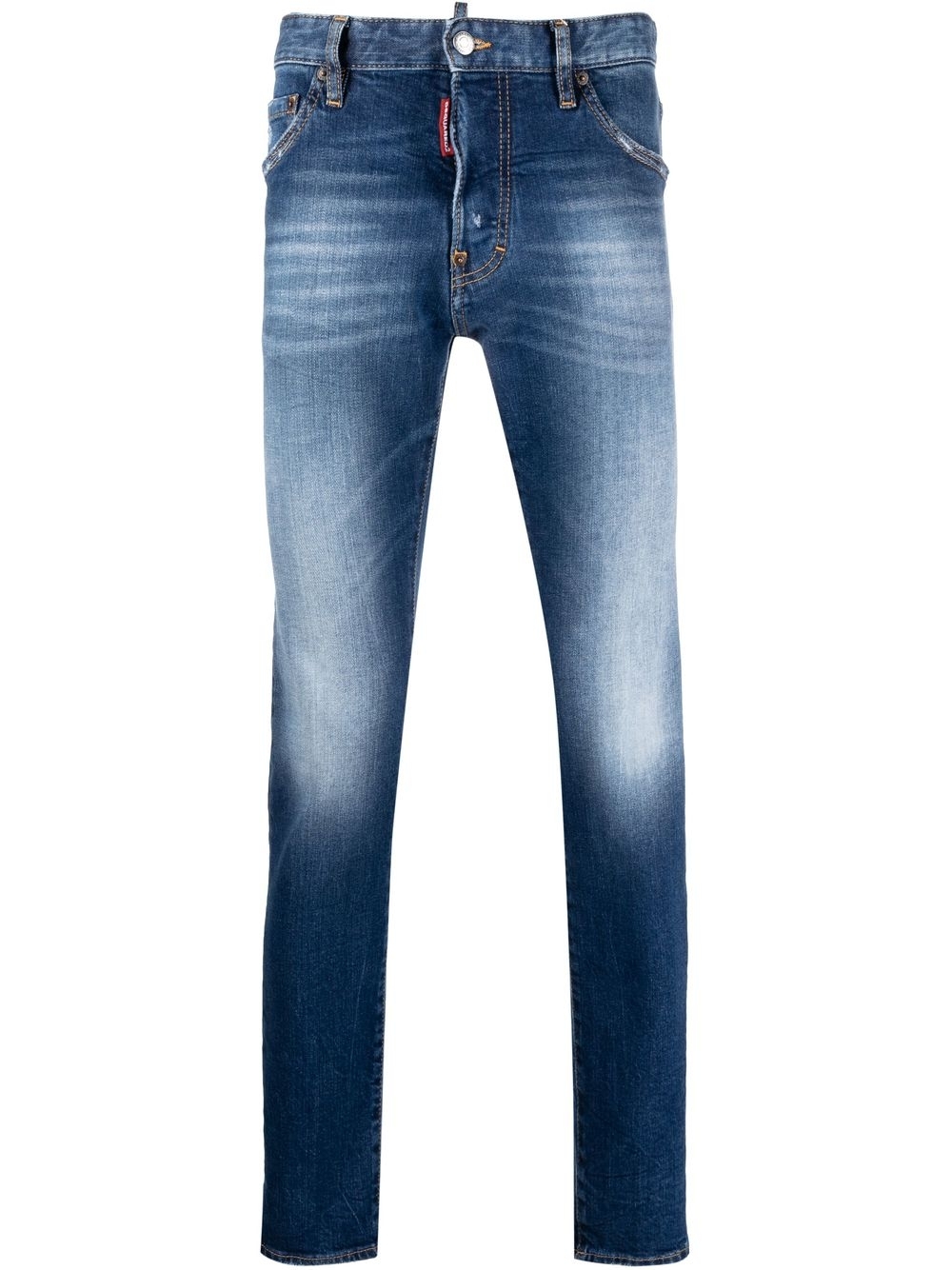 Slim-cut five-pocket jeans - Blue