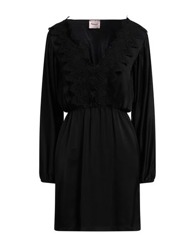 Woman Mini dress Black Size S Viscose