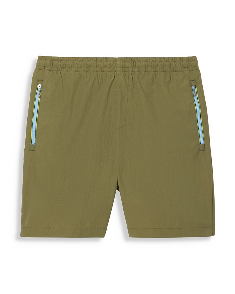 Zip-pocket bermuda shorts - Green