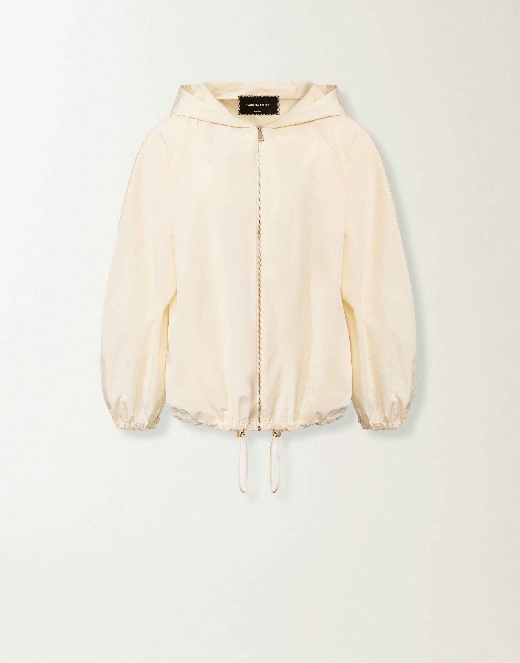 Technical taffeta bomber jacket, butter