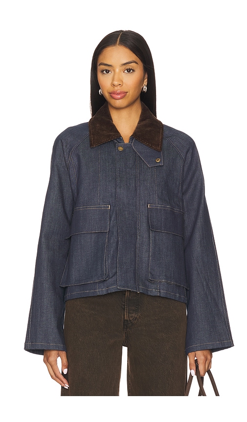 Steve Madden Justina Jacket in Navy. XL. Also in L, M