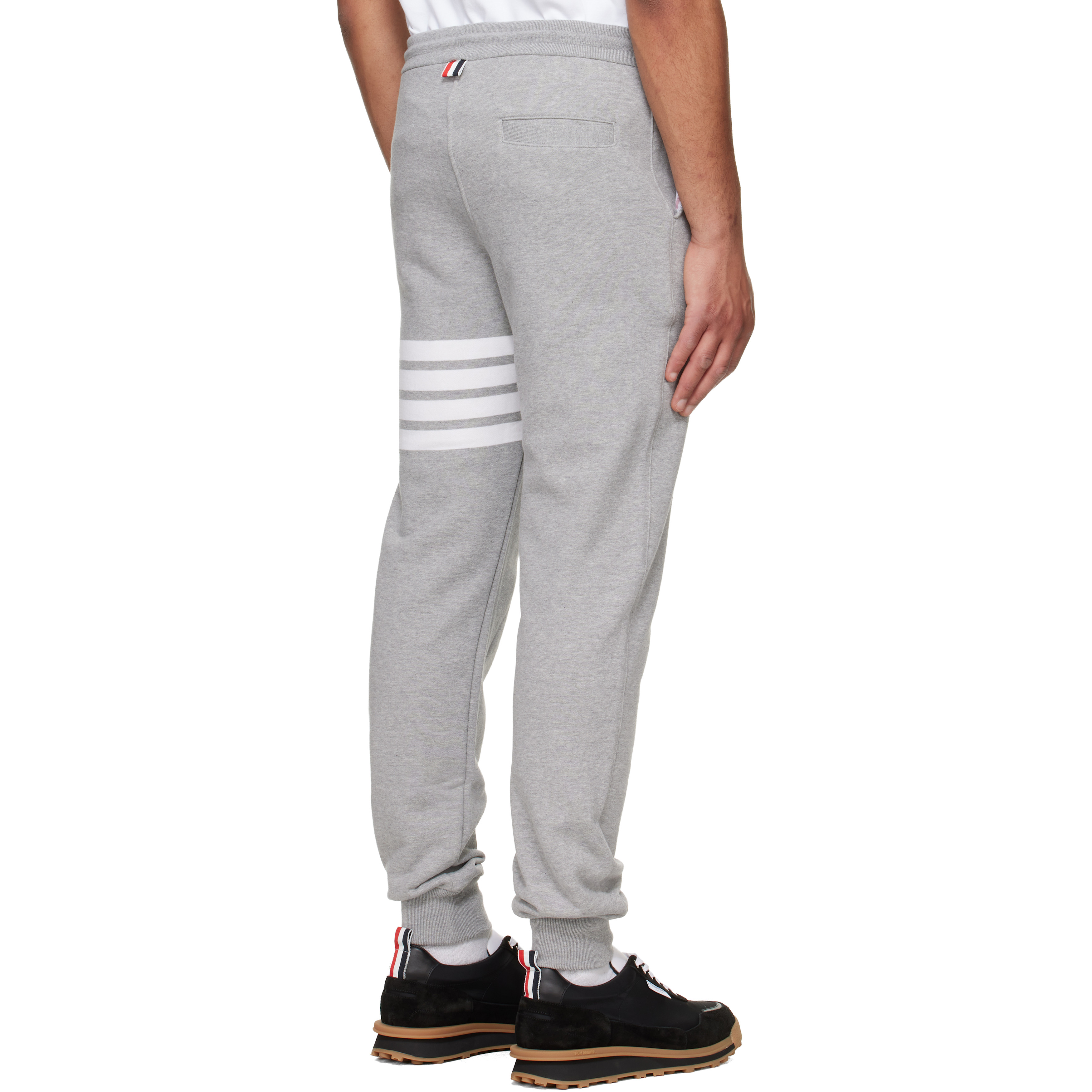 Gray Classic Loopback 4-Bar Sweatpants