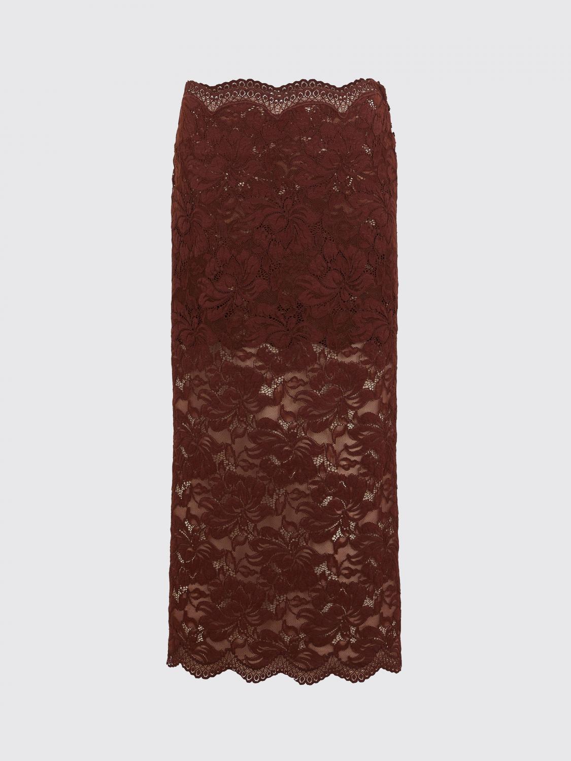 Skirt Woman color Brown